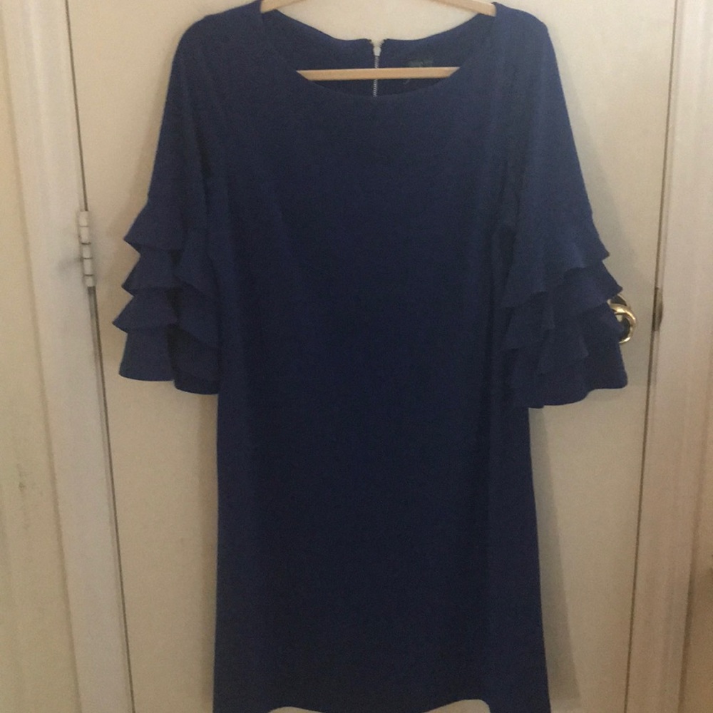 Dress, Royal Blue, size XL, back zipped,